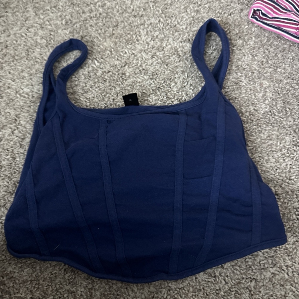 Women's Navy Blue Tank Top